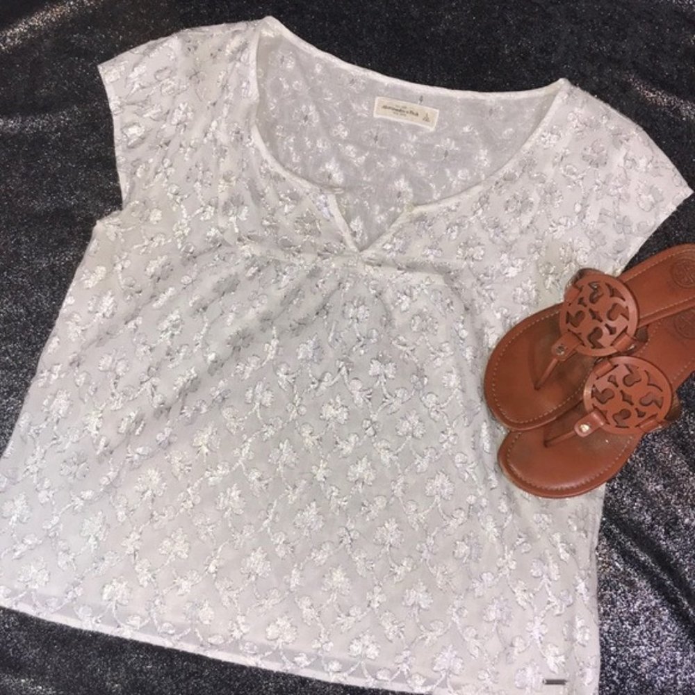 Silver Accent Abercrombie Top